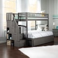 thumbnail image 2 of AFI Westbrook Escalier de Rangement Lit Superposé Twin sur Full en Gris, 2 of 10