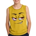 thumbnail image 2 of Sleeveless Tank Top for Kids Cute Face Print Crewneck Funny Top Daily Summer Active Play Casual Novelty Wear for Teen, 2 of 7