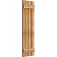 thumbnail image 2 of 15"W x 50"H TimberCraft Four 3 3/8" Boards Spaced Board-n-Batten Shutters, Rough Sawn Western Red Cedar (Per Pair), 2 of 13