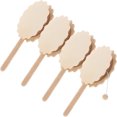 thumbnail image 4 of 4Pcs Kids DIY Painted Rattle Drum Models Wooden Toy for Graffiti, 4 of 9