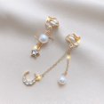 thumbnail image 3 of SmartBy 1 Pair Clip Earrings Bow Tassels Jewelry Non-piercing Rhinestones Drop Earrings Birthday Gifts, 3 of 7