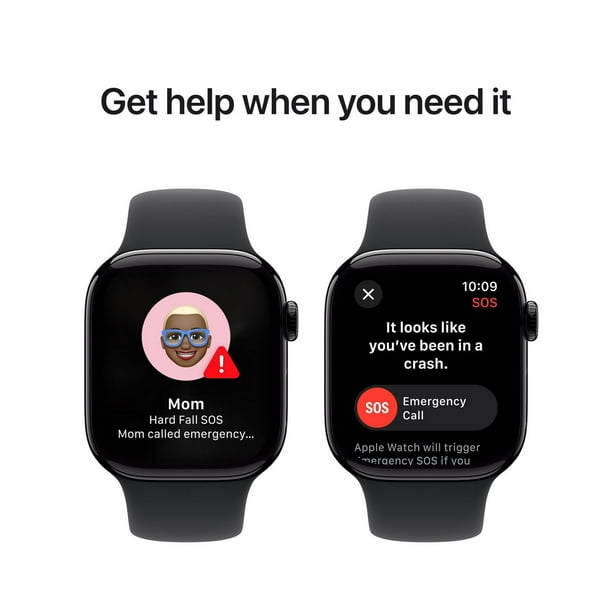 Apple Watch Series 10 GPS 42mm Jet Black Aluminum Case with Black