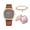 G, variant on Fridja Wrist Watches for Women Waterproof Rose Cortical Steel Strip Style Women's Watch Luxury Leather Band Analog Quartz Wrist Watch Ladies Bracelet Gift Box Packaging