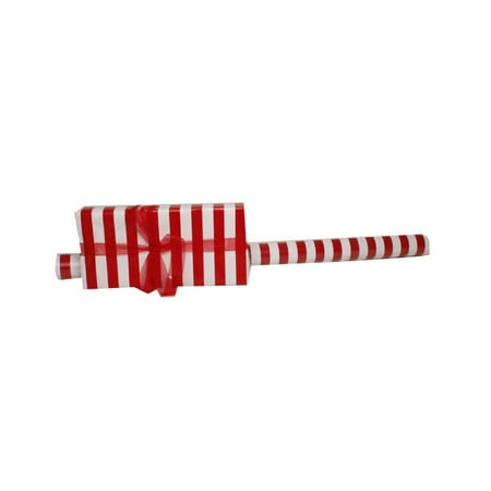JAM Paper - Red & White Stripe 40 sq ft. Jumbo Striped Wrapping Paper Rolls - Sold individually