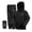 Black, variant on Rain Suit for Men and Women, Waterproof Breathable Lightweight 2 Piece Rainwear Set with Jacket and Pants for Outdoor Use