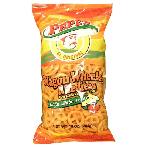 Pepe's El Original Chile Limon Flavored Wagon Wheels Wheat Snacks, 10