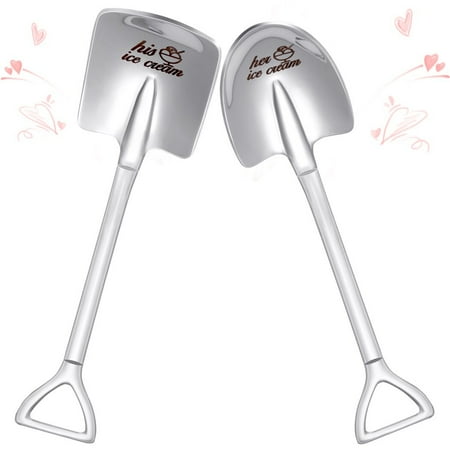 

Couple Gifts Souvenirs 2 PCS Couple Engraved Stainless Spoons Cute Lovers Gifts Personalized Ice Cream Spoon Birthday Gifts for Couple And Lover