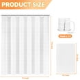 thumbnail image 5 of FRAMICS Heavy-Duty Waffle Shower Curtain Sets with Rug, 14-Piece Waterproof Fabric Bathroom Sets with Hooks, Hotel Quality, Machine Wash, 71.3" x 71.3" White, 5 of 10