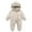 Cream-Coloured, variant on GYRATEDREAM Newborn Baby Jumpsuit Outfit Infant Snowsuit Winter Coat Fleece Hooded Romper Jumpsuit Boys Girls Onesie Warm Bodysuit for 0-12 Months