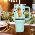 thumbnail image 2 of Golden Retriever Gift for Dog Owner,40oz Golden Retriever Tumbler with Handle Insulated Reusable Stainless Steel Travel Water Bottle (Color 3), 2 of 6