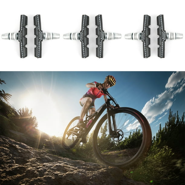 Cergrey Bicycle Parts 3 Pairs Rubber V Brake Pads Blocks Shoes