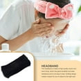 thumbnail image 4 of Sonducket Diademas de ganchillo invierno elástico de punto de punto ancho cálido grueso Universal calentador de orejas diadema regalos para mujeres Accesorio para el cabello Negro Sonducket AP009571-01B, 4 of 6