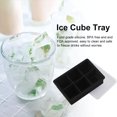 thumbnail image 2 of Molde de silicona para hacer cubitos de hielo, 6 cavidades, bandeja para dulces y Chocolate, herramientas de cocina, color negro, 2 of 8