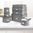 thumbnail image 2 of Sorbus China Storage Containers (Quilted) - Glass & Dish Storage Containers for Transport, Moving, Party - 8 Pc Stackable Plate Storage Set for Dinnerware, Mugs, Cups - Felt Plate Protectors Included, 2 of 6