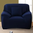 thumbnail image 1 of Shanna Stretch Sofa Slipcover Non Slip Couch Covers for 1 2 3 4 Seater and Sectional Couch, Sofa Furniture Protector(1 Seater,Navy), 1 of 7