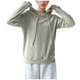 thumbnail image 5 of Gift for Adults Sweatshirts for Women Fashion Fall Womens Tops Women's Casual Color Hooded Pocket Long Sleeved Sweater Jacket, 5 of 5