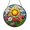 Acrylic 3.5 Inch, variant on Colorful Sunflower Tulip Garden Stained Glass Round Suncatcher, Bright Window Decor, Springtime Floral Gift For Mothers Day