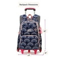 thumbnail image 5 of Zerak 6-Wheel Rolling Daily School Backpack Set, 18" Trolley Bag with Lunch Bag & Pencil Case for Boys & Girls, 5 of 9
