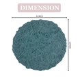 thumbnail image 4 of Home Weavers Bell Flower Collection Bathroom Rug 100% Cotton Tufted Round Shape Bathroom Rug, Soft Absorbent Bath Rugs, Non-Slip Bath Rug, Machine Washable Bath Mats for Bathroom- 22" Round, Blue, 4 of 9