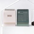 thumbnail image 2 of Mini calendario de escritorio portátil de Año Nuevo 2020, bobina, planificador diario mensual para oficina en casa, 2 of 5