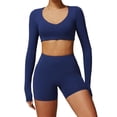 thumbnail image 1 of Conjuntos de entrenamiento for mujer, 2 piezas, sujetador deportivo, camiseta sin mangas, polainas de cintura alta, gimnasio, Yoga, ropa activa, Top de entrenamiento for mujer, 1 of 7
