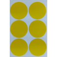 thumbnail image 1 of 2" inch Sticker Round 50mm Color-Coding Labels Permanent Adhesive in Yellow - 72 Pack, 1 of 8