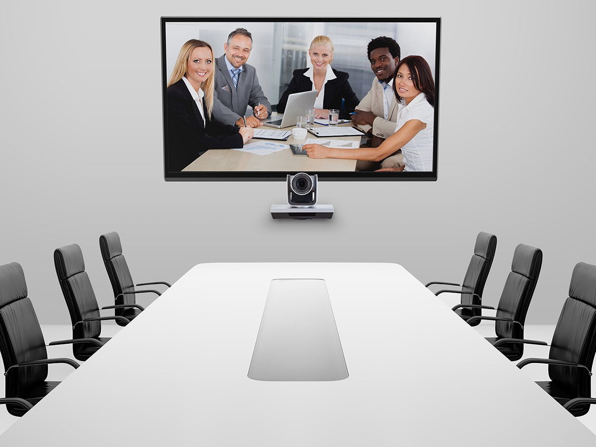 Monoprice PTZ Conference Camera, Pan and Tilt with Remote, Full 1080p Webcam, USB 2.0, 3x Optical Zoom For Small Meeting Rooms - Workstream Collection