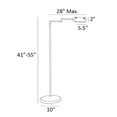 thumbnail image 6 of LS-960LED/AB-Lite Source-Pharma - 10W 1 LED Floor Lamp-55 Inches Tall and 10 Inches Wide-Antique Brass Finish, 6 of 6
