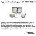 thumbnail image 1 of L-Com NB141207-000DR  14x12x7 Weatherproof NEMA 4X Enclosure-DIN Mounting Rails, 1 of 2