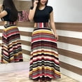 thumbnail image 2 of Ruyang Summer Dresses for Women, Women Plus Size Casual Midi Dresses Short Sleeve Floral Print Beach Dress Sundress Spring 2024, 2 of 4