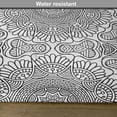 thumbnail image 6 of Ambesonne Eastern Place Mats Set of 4, Folk Pattern Moroccan, Standard Size, Grey White, 6 of 6