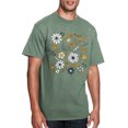 thumbnail image 3 of Wildflower Field Floral Graphic Tee T-Shirts for Women, Short Sleeve Tops - Vintage Sage, 3 of 5