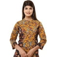 thumbnail image 4 of Vihaan IMPEX Yellow Floral Printed Hot Tunic Casual Kurti Top for Women Shirt for Ladies, 4 of 5