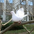thumbnail image 5 of fankhu Artificial White Birds Artificial Foam Decorative Birds for Wedding Decor, 5 of 9