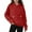 Red, variant on fatyb Boys Girls Hoodies Unisex Long Sleeve Sweatshirts for Kids Casual Pocket Pullover Tops with Hood