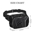 thumbnail image 4 of Honeii Geometric Lines Dog Art Print Square Double Layer Waist Bag,Waist Belt Bag Fashion Fanny Women and Men,For Travel Running Hiking Walking, 4 of 9