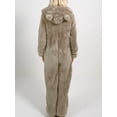 thumbnail image 6 of KelaJuan Women Thick Plush Sleeping Romper with Bear Ear Hat, Long Sleeve Zipper Hooded Jumpsuit for Autumn, Winter, 6 of 6