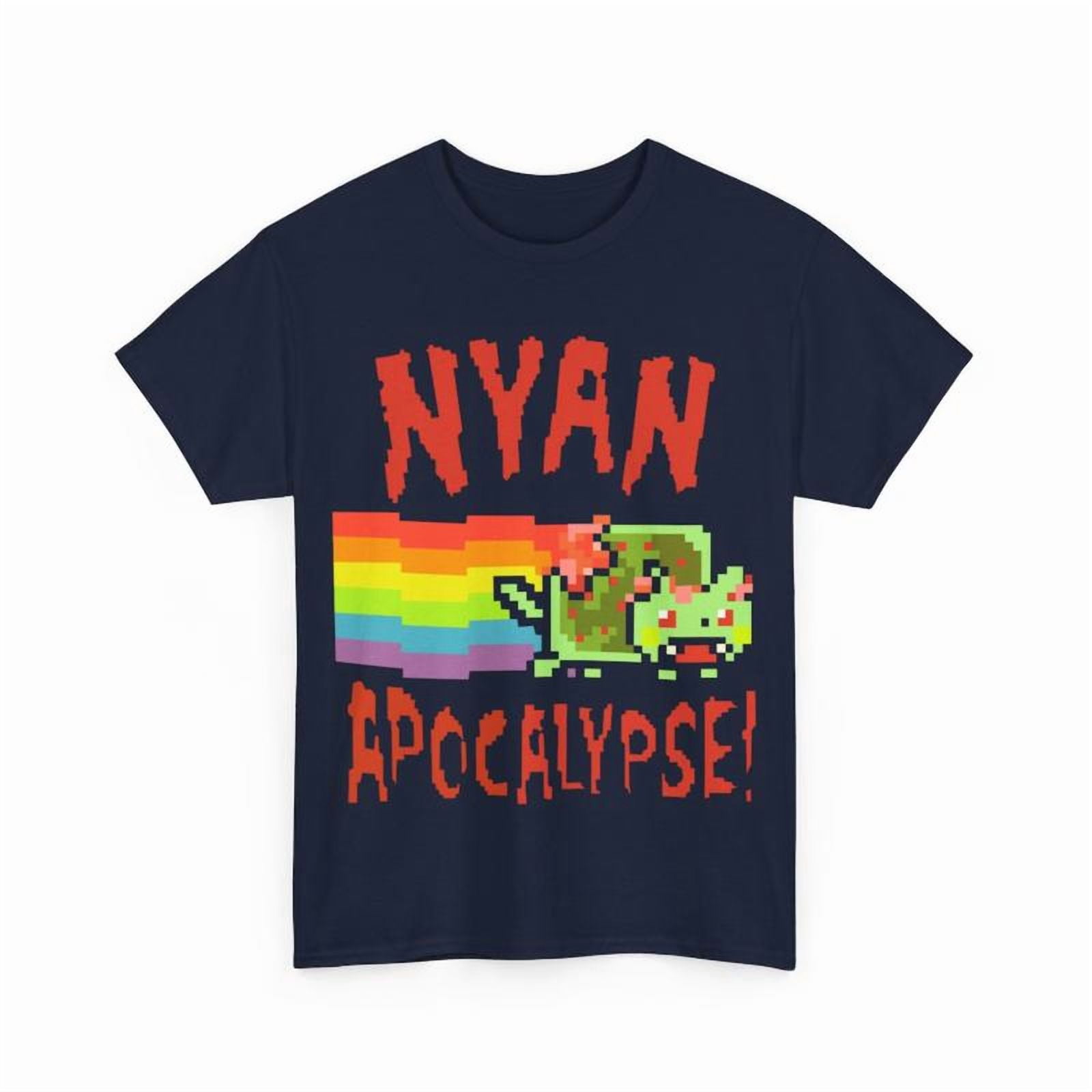 Nyan Cat Apocalypse Casual Classic Unisex Comfort Tee T Shirt