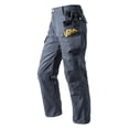 thumbnail image 5 of TOMVIGX Work Pants for Men Stretch Ripstop Hiking Pants Water Resistant Relaxed Fit Lightweight Trousers Flex Outdoor Fishing Hunting Gray Cargo Pants with Multiple Pockets S, 5 of 5