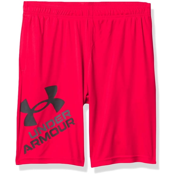 Under Armour Boys Prototype 2.0 Logo Shorts Red 600/Black X-Large