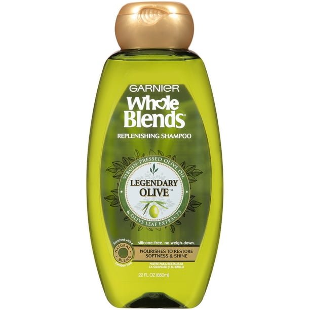 Garnier Whole Blends Replenishing Shampoo with VirginPressed Olive Oil