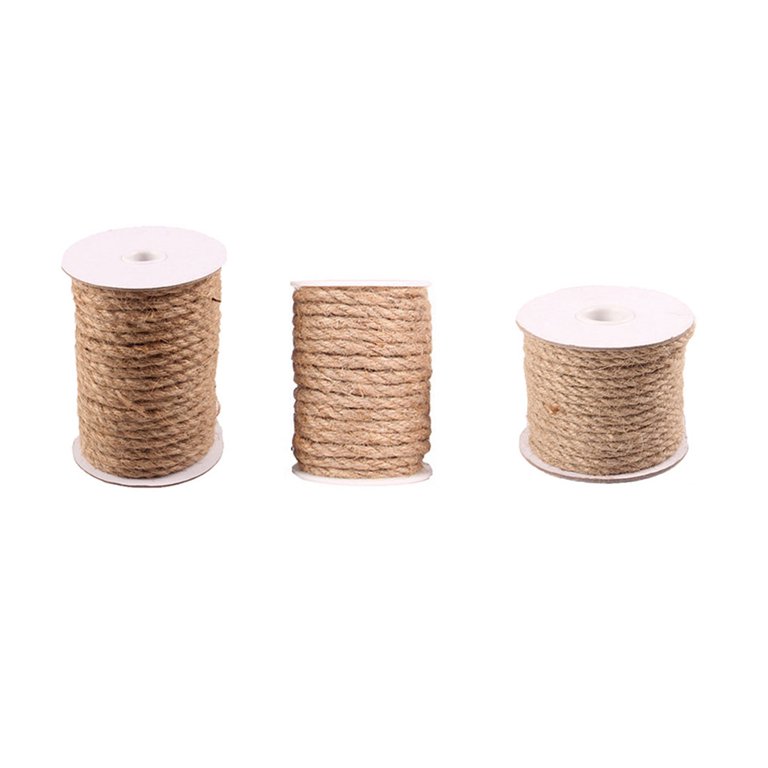 20mm Thick Natural Jute Hessian Rope Cord Braided Twisted Decking Boating  Garden