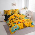 thumbnail image 3 of jejeloiu Happy Camping 7-Piece Bedding Comforter Set,Camper Car Rv King Bedding Sets,Outdoor Adventure Bed Sheets For Girls Boys,Super Cozy Room Decor Reversible, 3 of 8