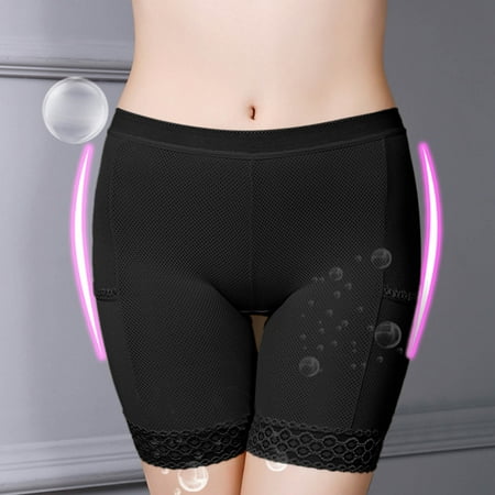 GZWYHT Boy Shorts Underwear Clearance Boxer Briefs Lace Shorts Underwear Leggings Undershorts Yoga Shorts Stretch For Women Girls Boyshorts Panties Boxer Shorts Womens Shorts Black XXL