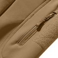 thumbnail image 6 of MOONDU Men's Softshell Jacket Tactical Fleece Lined Water Resistant Hooded Windproof Full Zip Multiple Pockets Long Sleeve Casual Fall Winter Daily Wear Outdoor, 6 of 6
