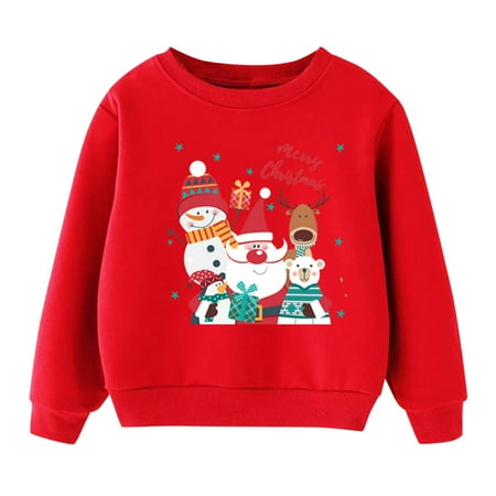 

Christmas Kids Child Baby Boys Girls Letter Long Sleeve Cute Cartoon Sweatshirt Tops Xmas Outfit Boys Hoodie Zippe Zip up Hoodie Boys 7