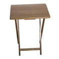 Mainstays Folding Tray Table Natural 19x15x26 inch