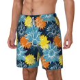 thumbnail image 2 of Balery Sunflowers Mens Swim Trunks Swim Shorts for Men Quick Dry Inseam Beach Shorts with Compression Liner Pocket-XX-Large, 2 of 9
