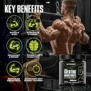 NutraBio Pure Micronized Creatine Monohydrate Powder Supplement, Unflavored (150 g) Supports Bulk Muscle Energy, Recovery, and Strength - HPLC Tested Creatine Powder Supplement for Men and Women
