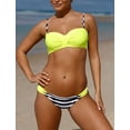 thumbnail image 2 of Ensembles de Bikinis Rehausseur pour Femmes 2 Pcs Maillots de Bain Patchwork, 2 of 6
